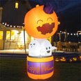 thumbnail image 1 of Costway 180 cm Fantasma Calabaza Inflable Halloween Globo de Aire Caliente Luces LED Decoración para Casa Exterior Patio, 1 of 9