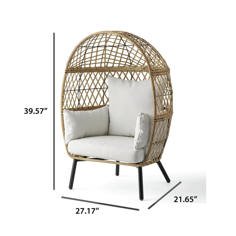 Ventura boho stationary wicker egg chair discount