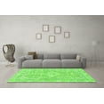 thumbnail image 3 of Ahgly Company Indoor Square Abstract Green Modern Area Rugs, 4' Square, 3 of 4