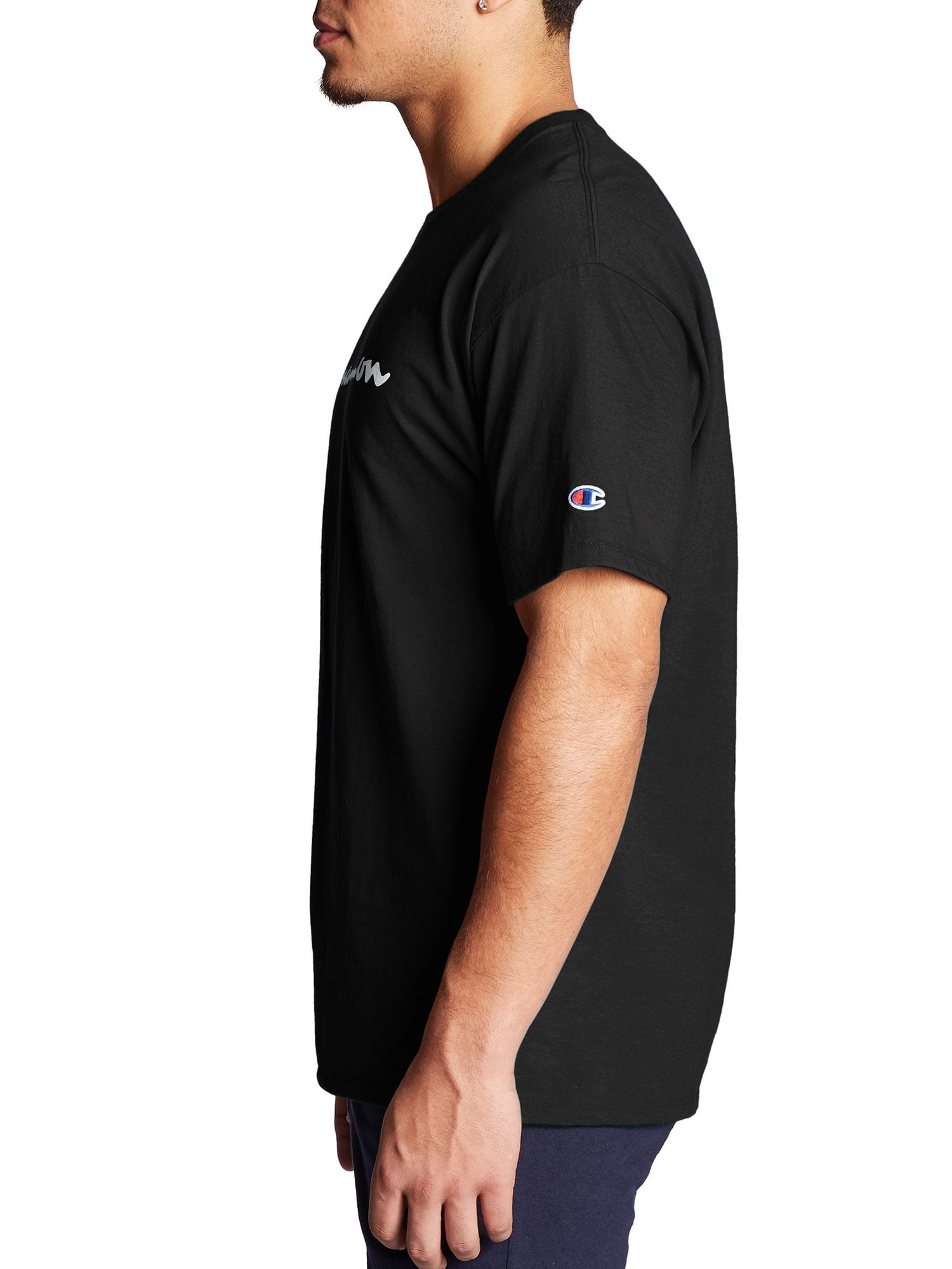 Champion Men's Script Logo Classic Graphic Jersey Tee