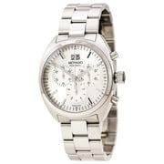 Movado 606477 Men's Datron Silver Dial Steel Bracelet Chronograph Watch