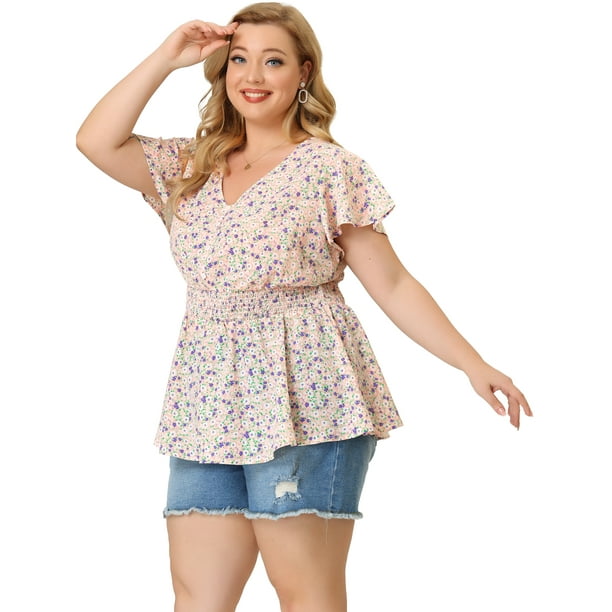 Plus size blouses walmart 2025