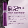 thumbnail image 4 of COVERGIRL Simply Ageless Lash Plumping 3-in-1 Mascara, 115 Dark Brown, 0.4 fl oz, 4 of 17