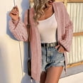 thumbnail image 2 of Viikei Plus Size Cardigans for Women Sweater Coat Cardigan Women Cardigans Clearance Casual Soild Long Sleeve Lantern Sleeve Knit Cardigan Sweater Coat, 2 of 5