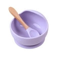 thumbnail image 2 of Baby Silicone Suction Cup Bowl Spoon Set Non-Slip Learning Feeding Dinnerware, 2 of 8