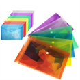 thumbnail image 2 of Dossiers en Plastique Transparent Coloré A5 Sac de Rangement pour Documents et Papiers, 2 of 6