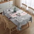 thumbnail image 2 of Pioneer Flower Floral Print Pattern Rectangle Tablecloth 60"x84",Waterproof Polyester Rectangle Table Cloth, Wipeable Spillproof Polyester Tablecloth for Dining, Camping, Indoor and Outdoor, 2 of 5