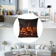 thumbnail image 3 of Pumpkin Lantern Linen toss pillowcase Decoration pillowcase Gift preferred 20x20" Cushion cover 4 set Sofa pillowcase Sofa bedroom living room car, 3 of 8