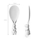 thumbnail image 5 of Trigo Paja Conejo Cuchara Soporte Arroz Pala antiadherente Herramienta de cocina (Rosa/2) Wdftyju Libre de BPA, 5 of 5