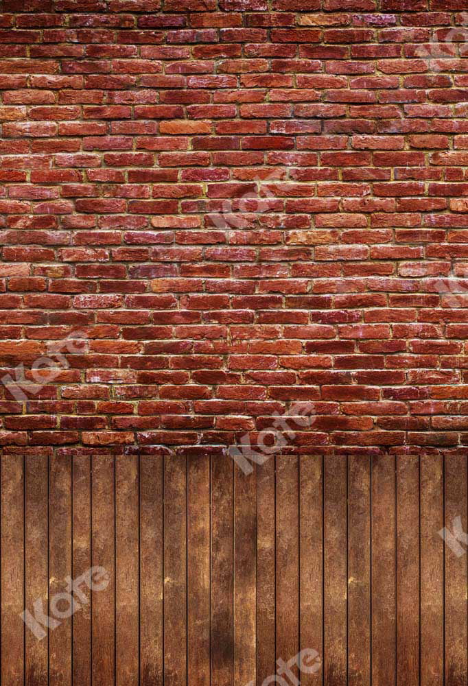 10x10ftMicrofiber Soft Fabric Retro Red Brick Wall Photography Backdrops Brick Photo Backgrounds for Photoshoot 