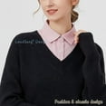 thumbnail image 2 of LoudSung Fake Collar Detachable Blouse False Collar Half Shirt Classic Pure Color Designed Top Elegant for Women Girls, 2 of 7