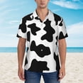 thumbnail image 4 of Easygdp Milk Cow Men's Hawaiian Shirts Print Lapel Short Sleeve for Beach, vacation, party, casual occasions - X-Large, 4 of 9
