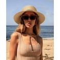 thumbnail image 5 of CAILDANL Womens Wide Brim Sun Hat with Wind Lanyard UPF Summer Straw Sun Hats for Women, 5 of 6