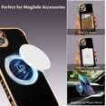 thumbnail image 5 of Magnetic Case for iPhone 14 Case 6.1 inch [Compatible with MagSafe] Cute Plating Love Hearts Pattern Case with Camera Protection,Soft Shockproof TPU Bumper Cover for Women Girls,Black, 5 of 6