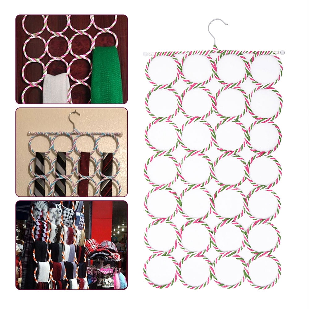 Duety Scarf Hanger ~2/1pcs Multiple Purpose Holder for Closet ~ Clutter  Removing and Space-Saving Hanger for Scarves, Shawl, Belts & Accessories ~ Scarf  Hanger 28 Rings - Walmart.com