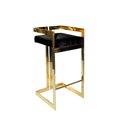 thumbnail image 1 of Plata Décor Import Inc Harvey Stool in Black with Gold, 1 of 2