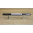 thumbnail image 3 of Hamilton Bowes Polished Chrome Diamond Cut 3" Inch (76.2 mm) Center to Center 5-3/4" Overall Modern Steel Bar Pull Knurled (10 Pack), 3 of 4