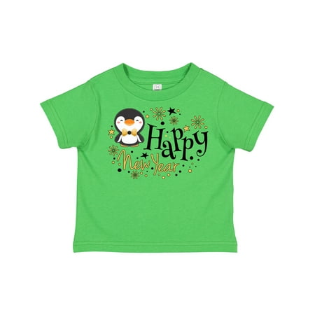 

Inktastic Happy New Year with Cute Penguin Gift Toddler Boy or Toddler Girl T-Shirt