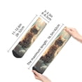 thumbnail image 2 of Uemuo Sunshine Cloud Kitten Printed Crew Socks, Moisture-Wicking Socks, Athletic Socks for Men Breathable Cushion Socks Casual Sport Socks for Running Traveling, 2 of 6