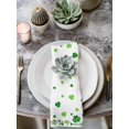 thumbnail image 3 of Cloth Napkins Set of 4 - 20x20 Inches, Shamrocks, Washable Reusable Table Napkins, Saint Patricks Day Green Clover Green White Soft & Absortbent Dining Napkin for Party Wedding Hotel Restaurant, 3 of 8