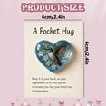 thumbnail image 4 of 2.4" Hummingbird Pocket Hug Heart Token I with Greeting Card, Sympathy Gift for Loved Ones, Memorial & Encouragement Keepsake for Birthday, Mother's Day, Get Well, Long Distance Relationships, 4 of 5