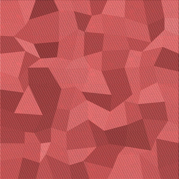 Ahgly Company Machine Washable Indoor Square Transitional Red Area Rugs, 8' Square
