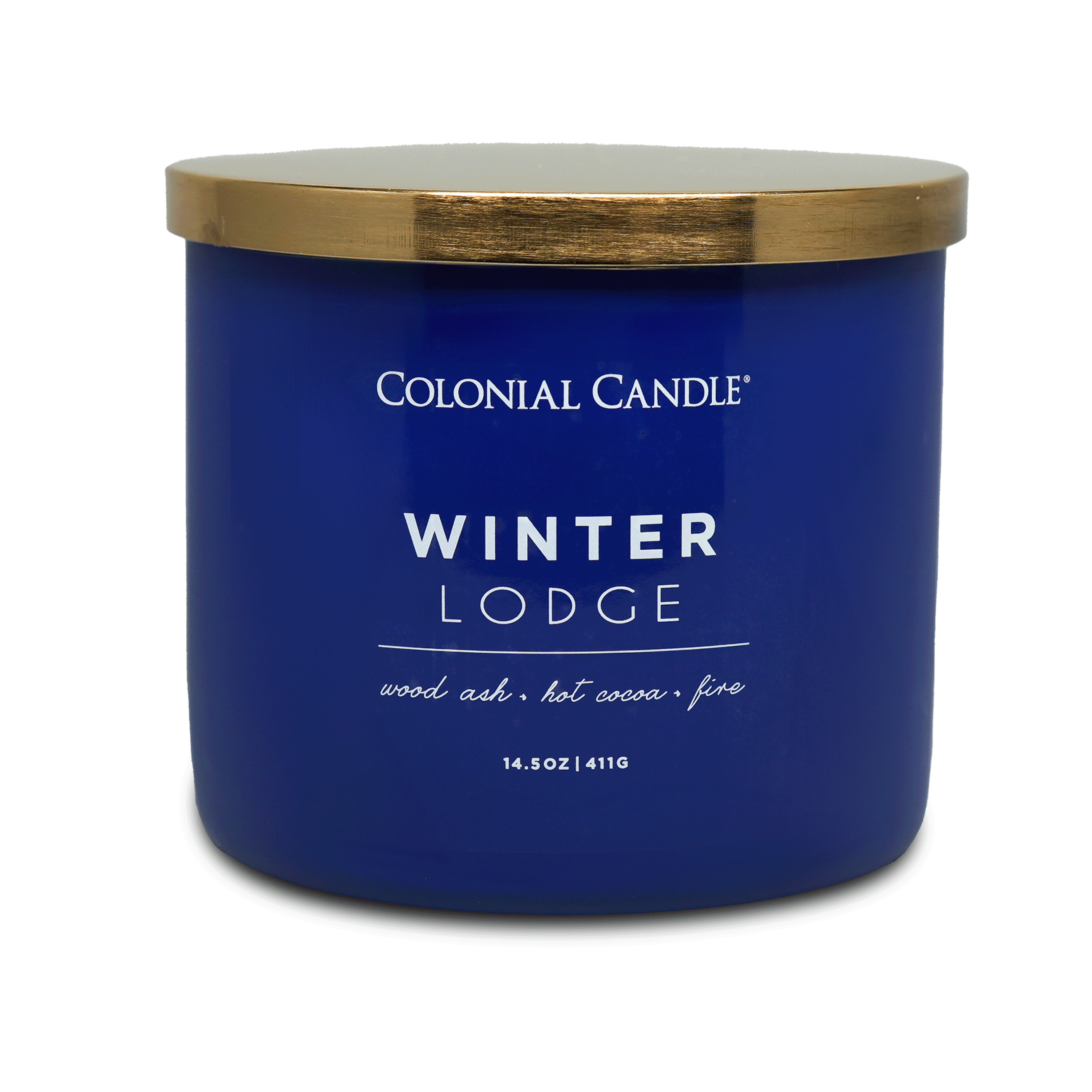 Colonial Candle Winter Lodge 14.5oz 3 Wick Candle, Green