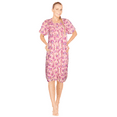 thumbnail image 3 of JEFFRICO House Dresses for Women with Pockets - Lightweight Breathable Short Sleeve Muumuu & Nightgowns - Snap Front Housecoat and Dusters for Women, 3 of 7