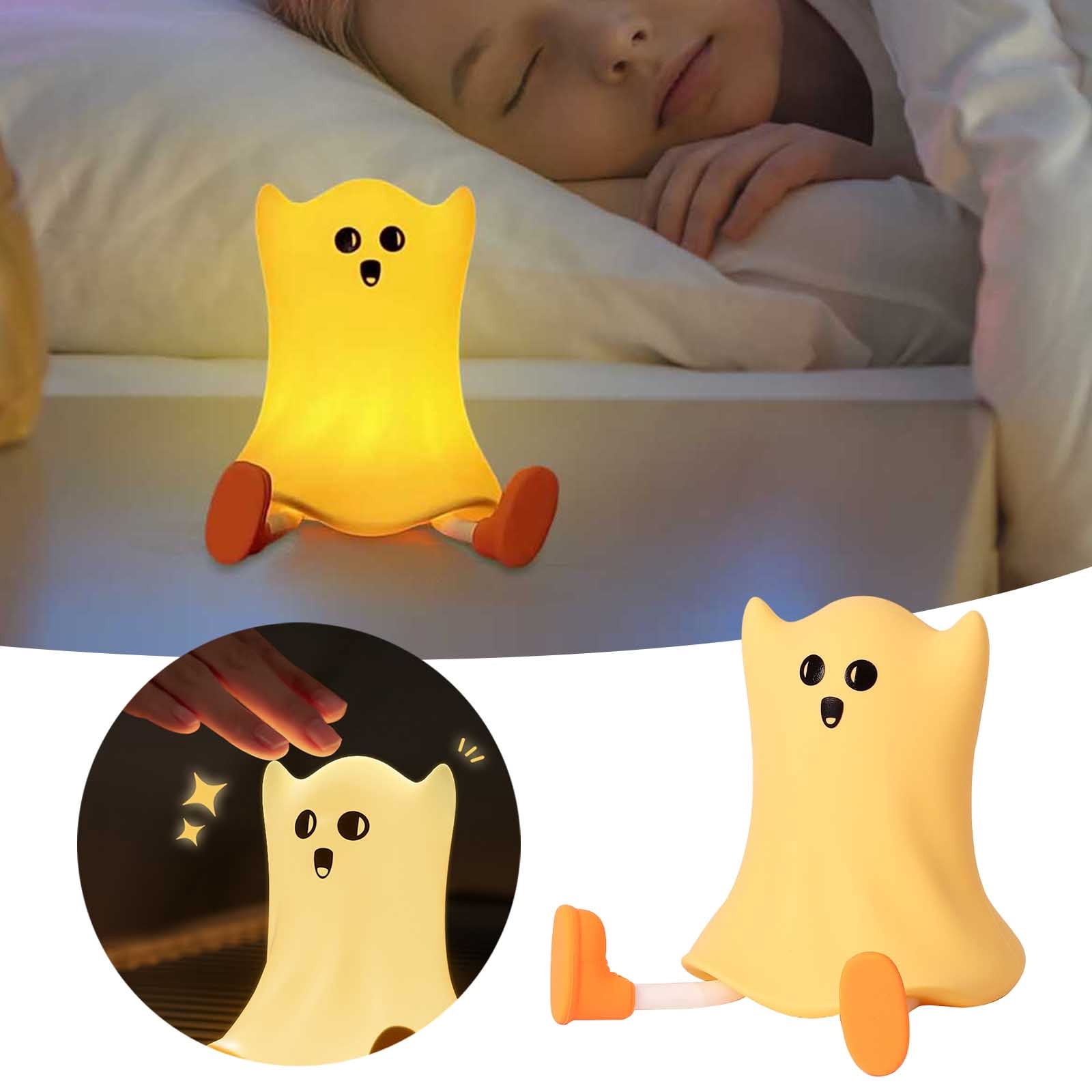 LLDYYDS Halloween Ghost Night Lights for Kids: Cute Lamp Rechargeable Toddler Baby Night Light with Timer, Adjustable Brightness