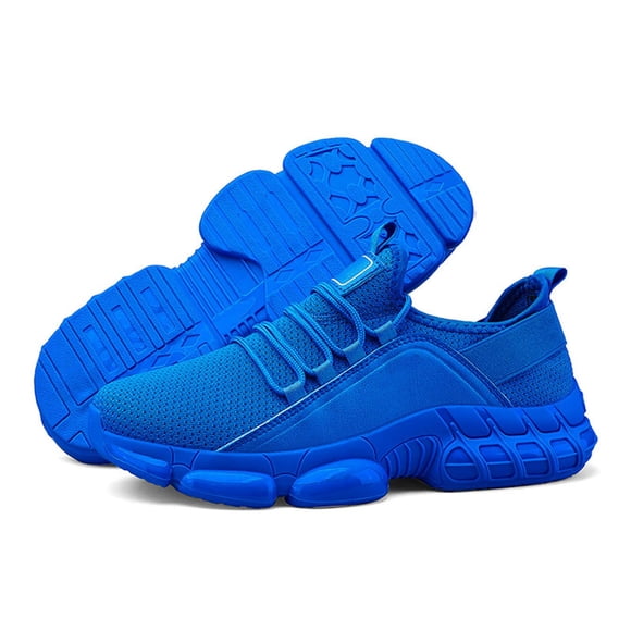YOUYEDIAN Orthopedic Shoes for Women Arch Support Running Shoes Wide Slip on Non Slip Walking Shoes Knitted Mesh Stretch Comfortable 2026 Orthopedic Shoes (Blue)