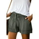thumbnail image 1 of Pantalones cortos casuales de pierna ancha y sueltos, pantalones cortos elásticos con cordones y cintura alta para mujeres europeas y americanas de verano, 1 of 6