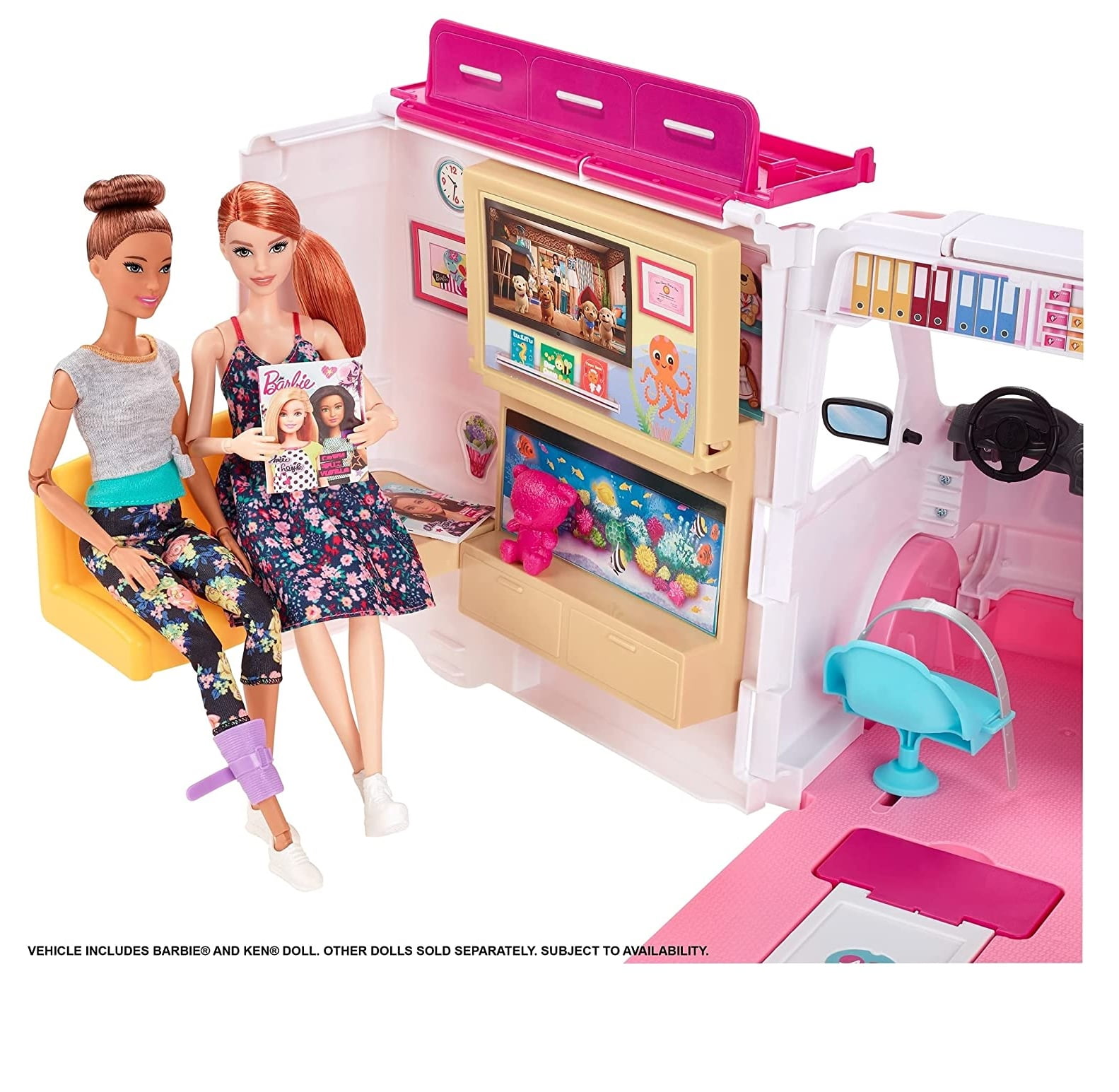 Barbie Ambulancia Clinica de Cuidados 2 en 1 Ken Barbie Barbie GMG35 Walmart en linea