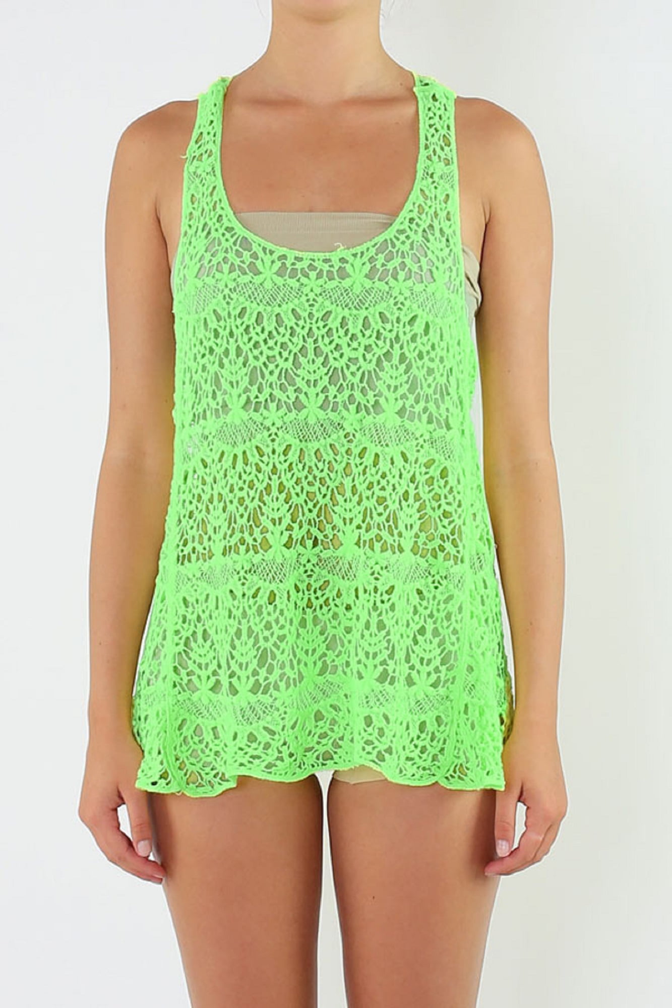 Neon crochet top Clearance