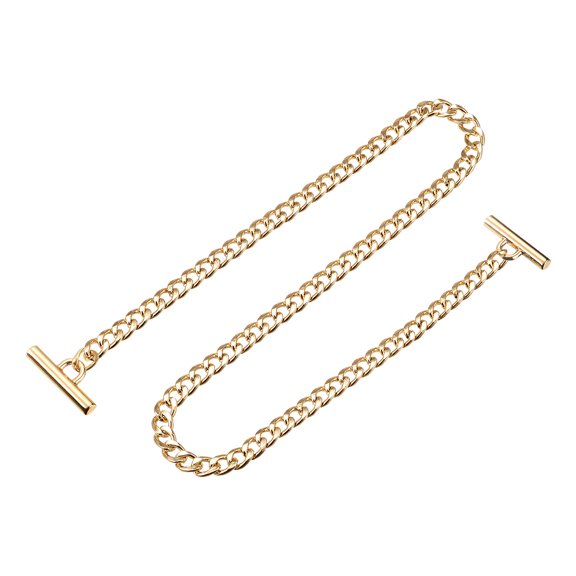 Uxcell Iron Flat Chain Strap, 39" Handbag Purse Chain Strap DIY Bag Replacement, Gold