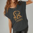 thumbnail image 2 of Camiseta con estampado novedoso para mujer, Top de manga corta con cuello redondo, camiseta informal suave, Tops de verano para fiesta, escalada, uso S, 2 of 10