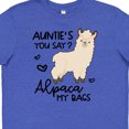 thumbnail image 4 of Inktastic Auntie's You Say Alpaca My Bags Youth T-Shirt, 4 of 5