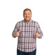 thumbnail image 1 of Big Kong Camisa Tallas Grandes Hombre Cuadros Rosa Café Oversize Manga Larga, 1 of 5