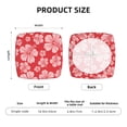 thumbnail image 5 of Goofa Red Hibiscus Flower Printed Couch Cushion Covers,Soft and Durable Throw Pillow Case , Floral Sofa Magic Sofa Stretch Cushion Couch Covers Washable, 5 of 9