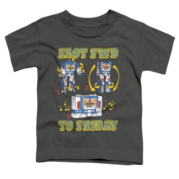 Transformers Forward Friday S/S Toddler T-Shirt Charcoal