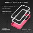 thumbnail image 3 of Designed for Samsung Galaxy S23 FE Heavy Duty Case, Triple Layer Protection Shockproof Dropproof Dustproof Anti-Scratch Phone Case Cover for Samsung Galaxy S23 FE,Pink, 3 of 7