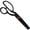 8" Black, variant on JubileeYarn Metal Pinking Shears - Black - 1 Unit