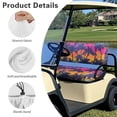 thumbnail image 5 of Pzuqiu Palm Tree Print Golf Cart Front Seat Cover Kit Breathable Universal Golf Cart Seat Blanket Keeps Seats Clean and Comfortable for Club Car Precedent and Most Original Front Seat, 5 of 7