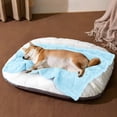 thumbnail image 4 of MACEVIA Fluffy Fleece Dog Blankets, Warm Soft Fuzzy Pets Blanket for Puppy, Small, Medium, Large Dogs and Cats, Plush Pet Throws for Bed, Couch, Sofa, Travel (24x29 Inch,Light Blue), 4 of 7