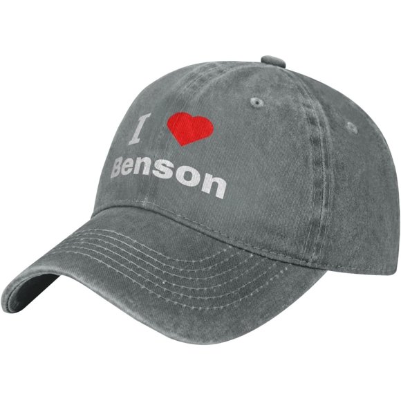 I Love Benson Baseball Cap for Men Women Adjustable Vintage Washed Golf Dad Hat 100% Cotton Hats