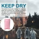 thumbnail image 5 of Ponchos de lluvia desechables para adultos y niños (paquete de 7) Ponchos de emergencia más gruesos (azul, naranja, amarillo, rosa), 5 of 5