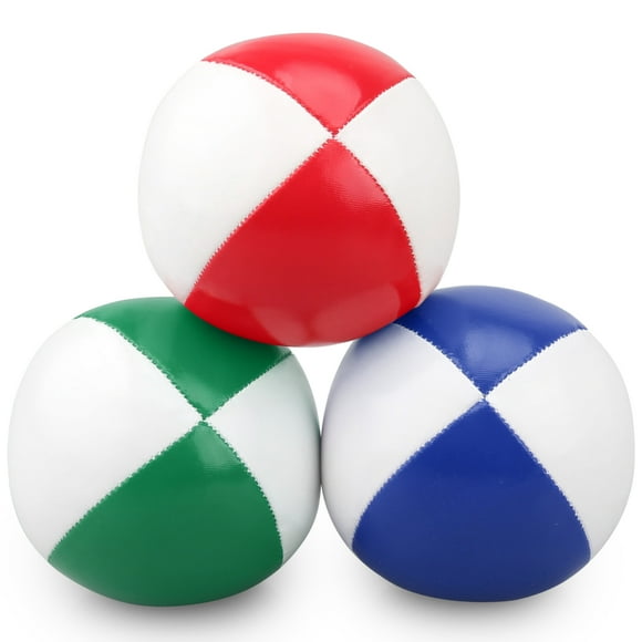 Yeacher 3pcs Juggling Balls 65mm PU Stuffed Balls Juggling Set for Kids Beginners