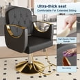 thumbnail image 5 of S-HOME Professional Hydraulic Salon Chair With 360° Swivel, PU Leather, Ergonomic Support, Non-Tilting Barber Equipment For Salons, Black, 5 of 14