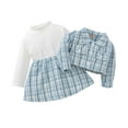 thumbnail image 5 of Lovebay Infant Baby Girls Long Sleeve Princess Dress Plaid Cardigan Coat Formal Outfits, 5 of 8