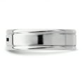 thumbnail image 4 of Sterling Silver Rhodium-plated 6mm Enamel Fancy Band Size 8.5 Size 8.5, 4 of 5