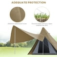 thumbnail image 5 of Outsunny Easy Set-Up Camping Tent with Porch, Floor and Carry Bag, for 2-3 Person Backpacking Camping Hiking, Coffee, 5 of 9